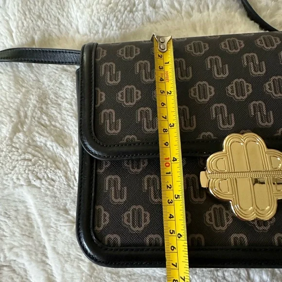 MAJE  - New Leather crossbody bag in Brown - Picture 8 of 10